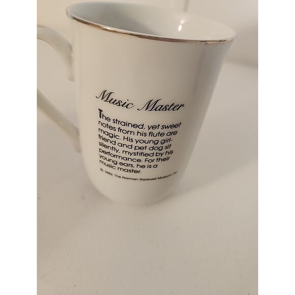 Vintage 1980's Norman Rockwell Museum Collector Coffee Mugs Tea Cup - Picture 5 of 8